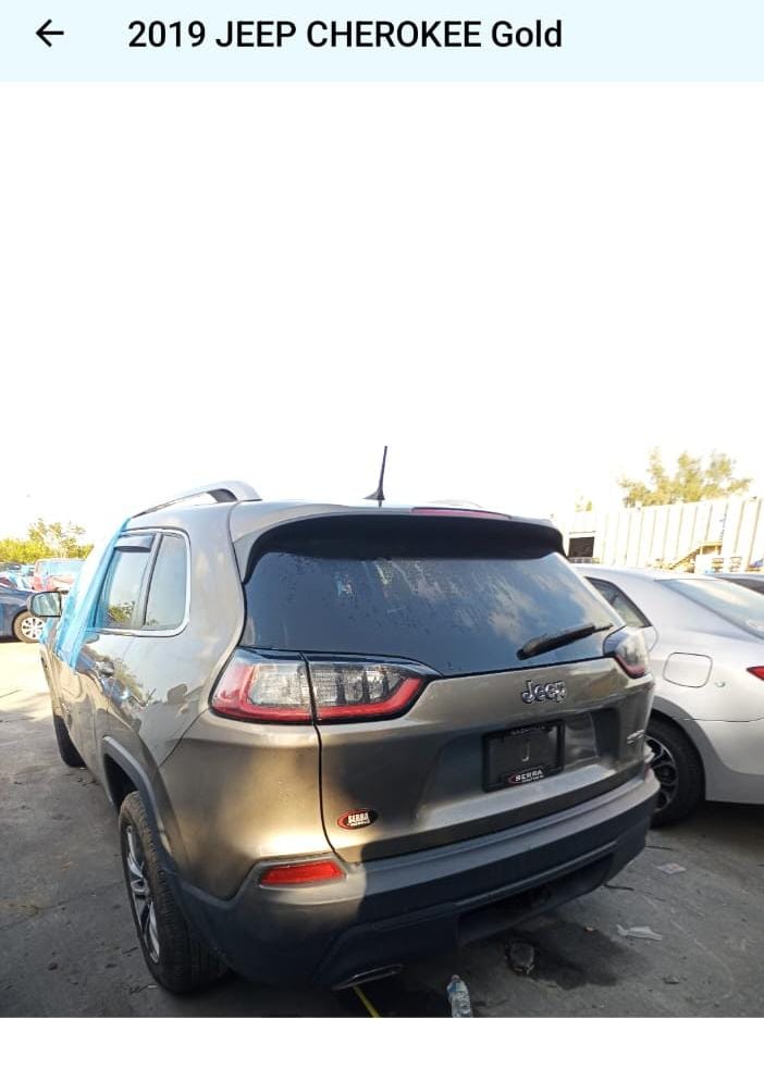 Jeep Cherokee Latitude Plus 2019 - Arranca y Camina - VENDIDA EN $5,800
